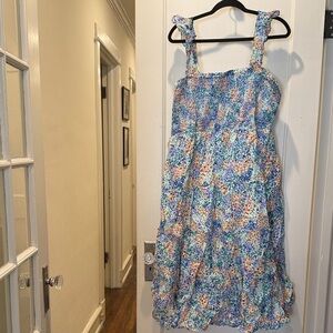 J. Crew Floral Midi Dress